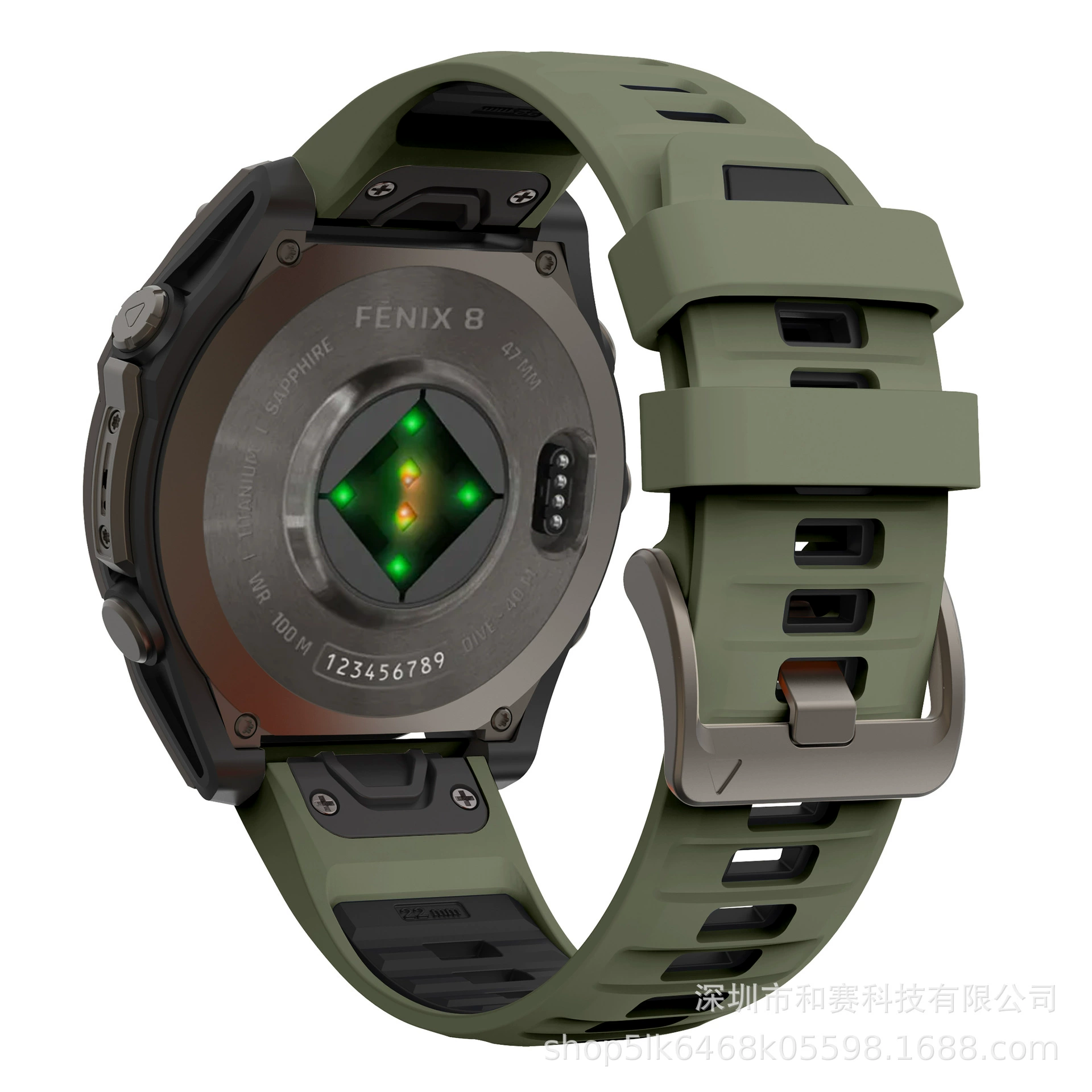 Подходит для Garmin Epix Pro, двухцветный ремешок со стальной пряжкой