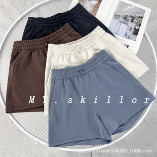 Lulu's Same Style Softstreme Women's High-Waisted Shorts Cupro Modal Loose Breathable Four-Point Yoga Pants