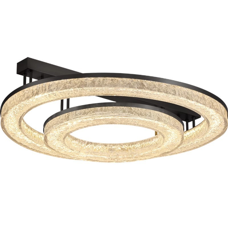Luz de sala de estar minimalista italiana diseñador de alta gama 2024 nueva lámpara de techo del dormitorio principal moderna lámpara de resina minimalista