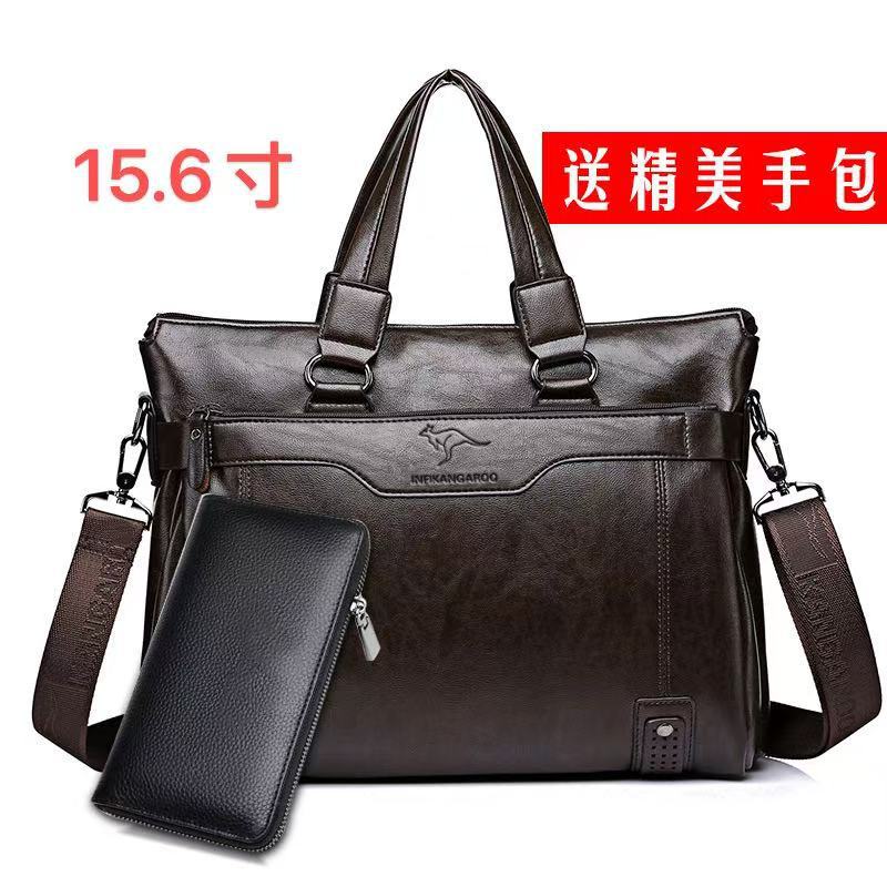 8001-6 다크 브라운 플러스 핸드백