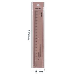 Transparent acrylic plastic ruler with wavy line soft ruler, 18cm, suitable for office use, wholesale