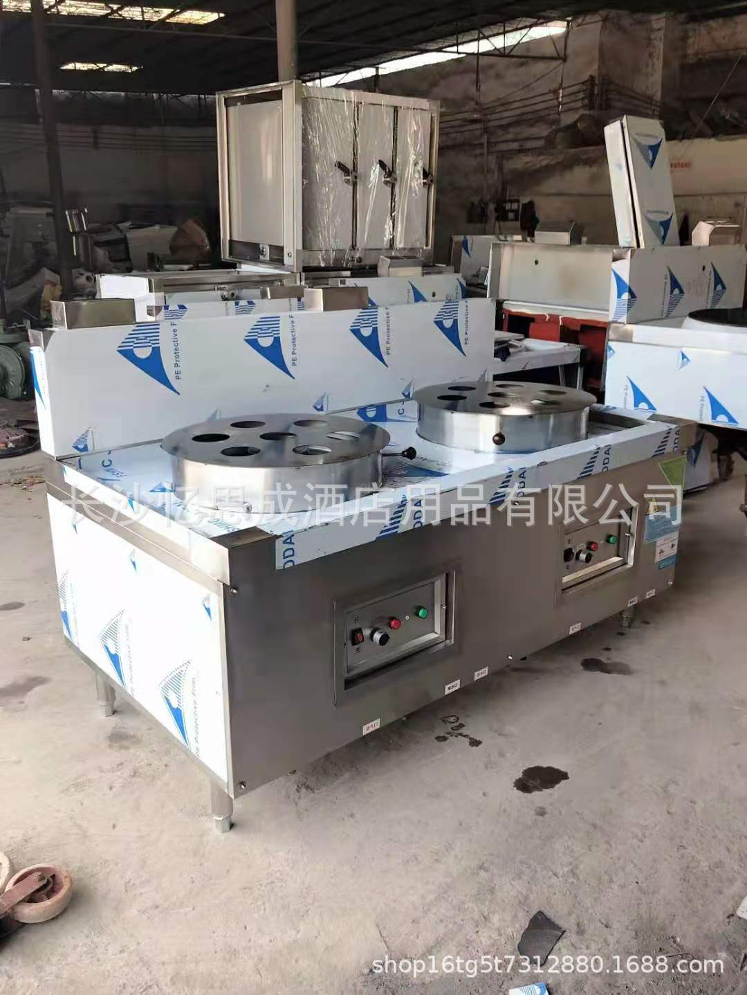 商用厨房设备配套工程产品双头头燃气不锈钢蒸炉蒸包炉