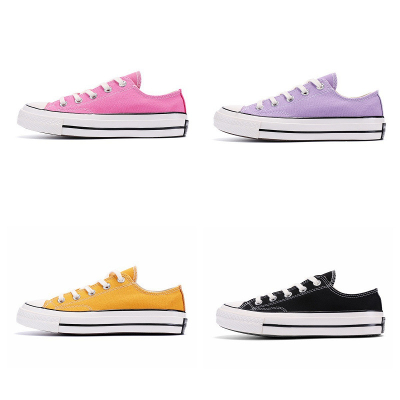 Meiqi Converse 1970년대 운동화 하이 버전 Putian 캔버스 신발 하이 탑 미끄럼 방지 내마모성 클래식 복고풍 남성 및 여성 모델