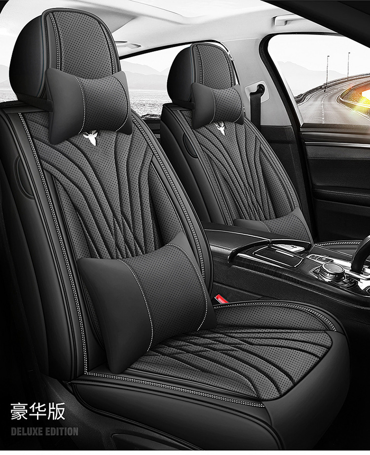 Wholesale Autumn Full-Coverage Car Seat Covers High-End Perforated Leather Car Seat Covers Four-Season Cushions