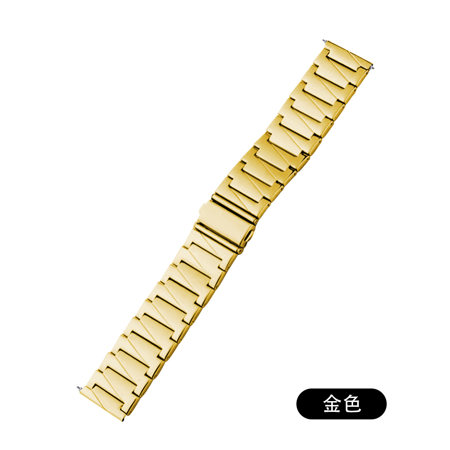 適用蘋果applewatch斜紋不鏽鋼包邊雙按摺疊扣iwatch智能手錶錶帶