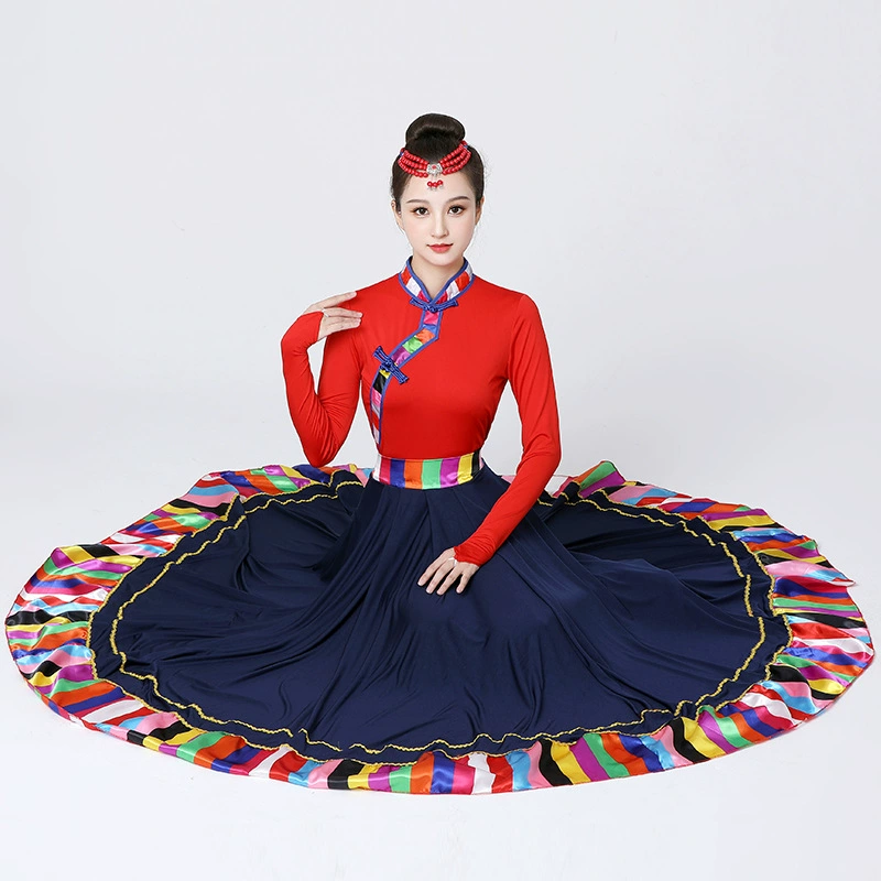 Тибетские танцевальные костюмы для женщин среднего и пожилого возраста