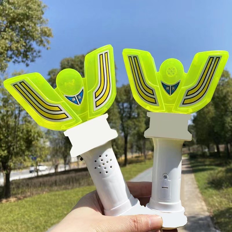 Niños Grigor luminoso máscara de dibujos animados chico flash espada transformación varilla retráctil parque mercado nocturno puesto