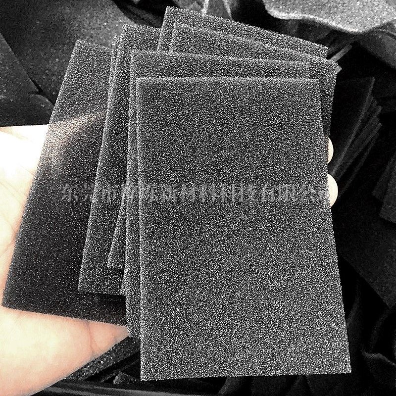 减震缓冲高密度海绵垫片 汽车降噪阻燃聚氨酯海绵片材可贴背胶