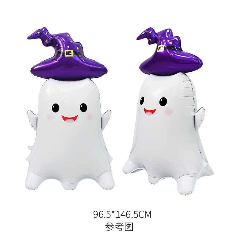 新しいハロウィンゴーストフェスティバルアルミフィルムバルーン 4D 立体カボチャハロウィンゴーストパーティーゴースト漫画バルーン|undefined