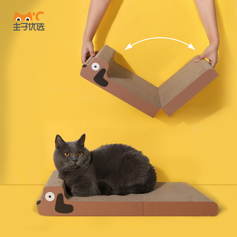 Customized Cat Scratching Board, Foldable Corrugated Paper Cat Scratching Board, Cat Scratching Pad, Claw Grinding Cat Toy, Cat Claw Board for Kittens