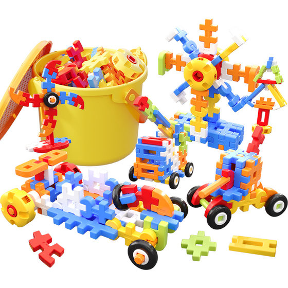 Children's Children's Assembled Large Particles Soft Building Blocks Toys Educational Boys Thinking Training Birthday Gift for Babies