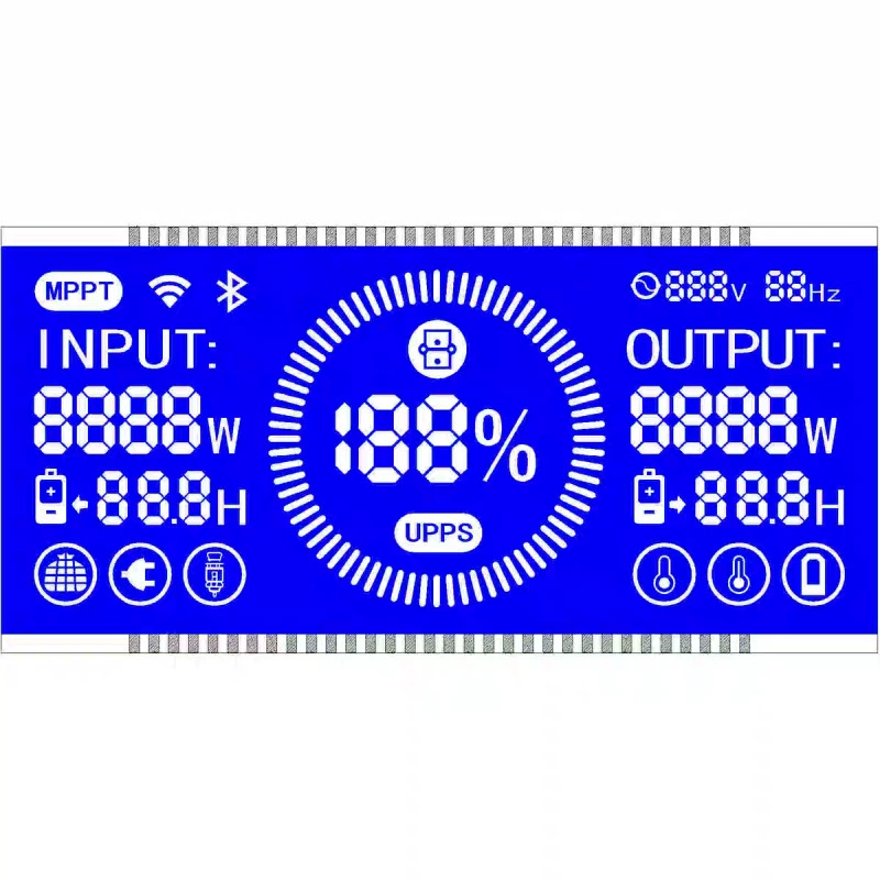 Manufacturer wholesale LCD LCD broken code screen VA segment code screen size low power black and white LCD screen