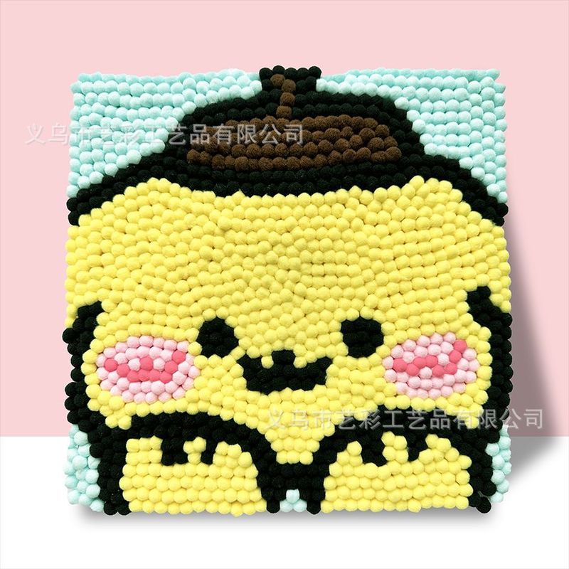 インターネット有名人の同じスタイルの子供用毛玉絵画 DIY 手作りクリエイティブ絵画 30*30 生産材料露店ホット販売子供のおもちゃ|undefined