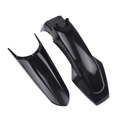 Motorcycle Fender, black carbon fiber pattern
