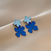 Tide, fashionable trend summer fresh earrings, simple and elegant design, internet celebrity, flowered
