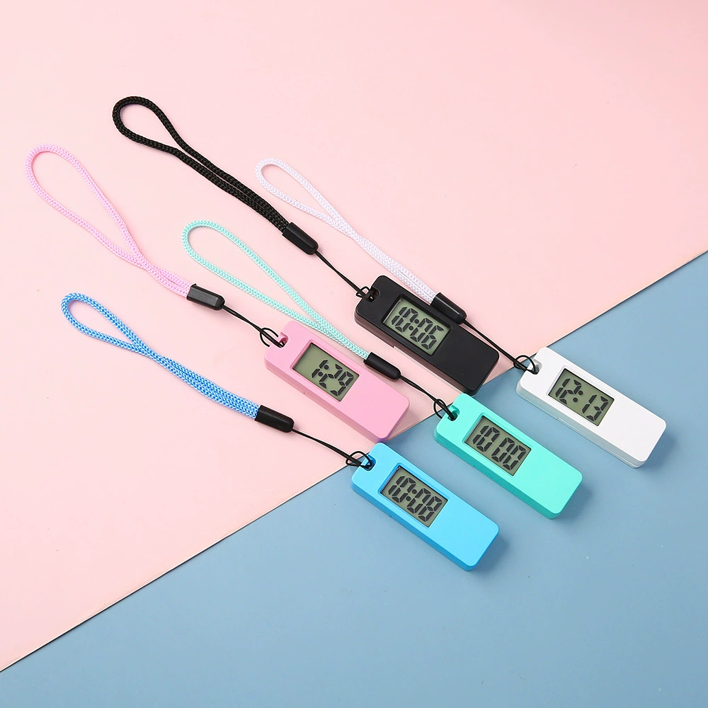 Креативные бесшумные цифровые электронные часы ярких цветов, студенческие брелки, подарочные портативные мини-часы