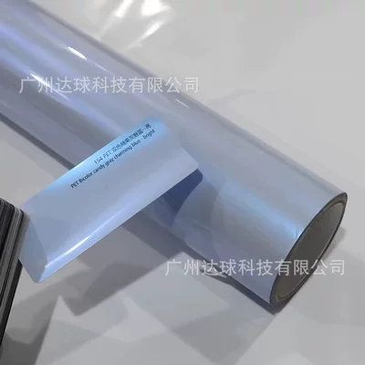 Auto Color Change Film Volcanic Ash Full Body Wrap Film - pet-two-color-dreamy-gray-and-charming-blue-glossy-surface-152x16m