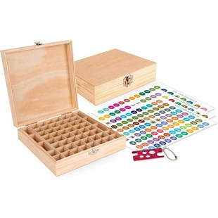 New Doterra Essential Oil Storage Wooden Box 25 Compartments Storage Box 24+1 Compartments Essential Oil Box Removable