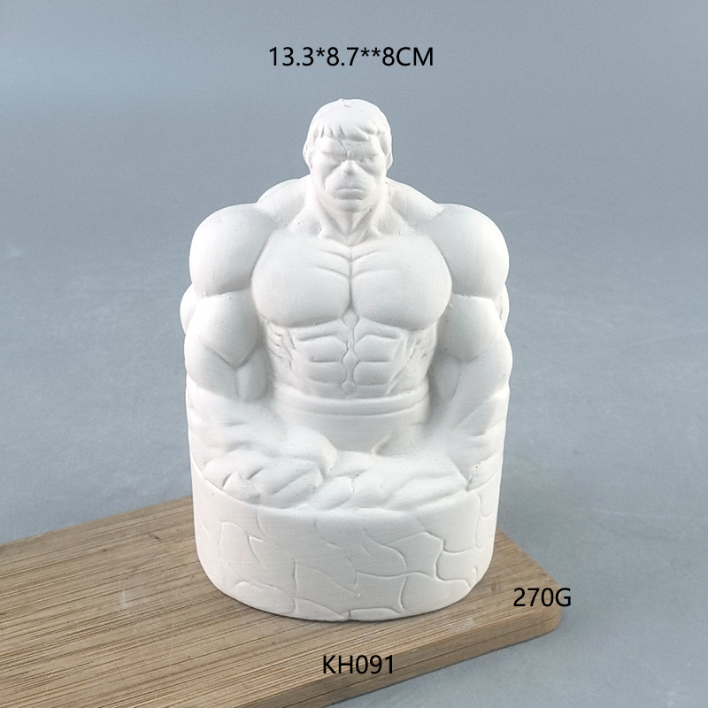Nueva cerámica blanca Mickey jar diy graffiti puzzle juguetes estand de graffiti pintado jarro de cambio jarro