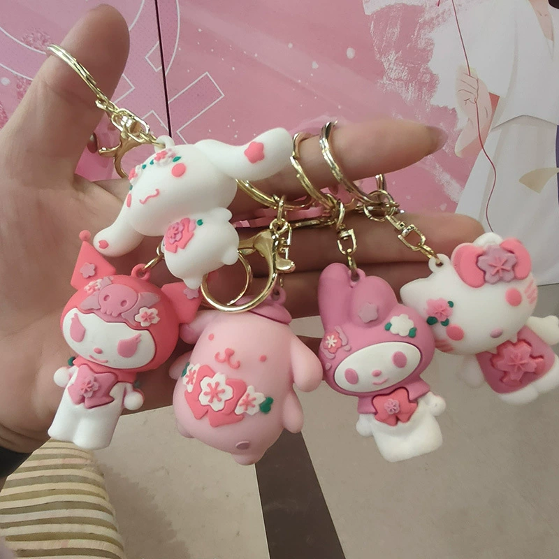 Брелок (Sanrio) коллекция Sakura, мягкий PVC-талисман, подарок на день рождения, 5 цветов