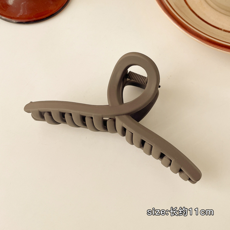 Accesorios para el cabello de Corea del Sur horquilla de acrílico de las mujeres de nuevo cuchara simple grande updo clip de pelo tocado