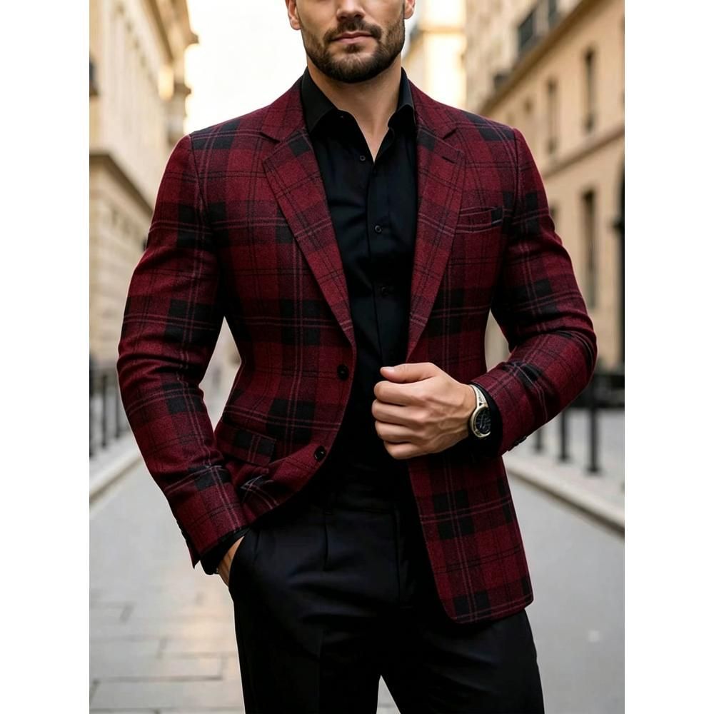 Comercio exterior transfronterizo hombre delgado moda traje casual de color sólido clásico versátil primavera y otoño delgado chaqueta de traje