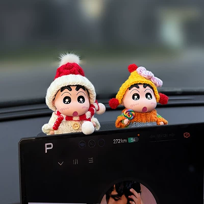 Car ornaments Ornaments, Interesting Car Interior Decorations - new-year-candied-haws-shin-chan-rainbow-lollipop-shin-chan