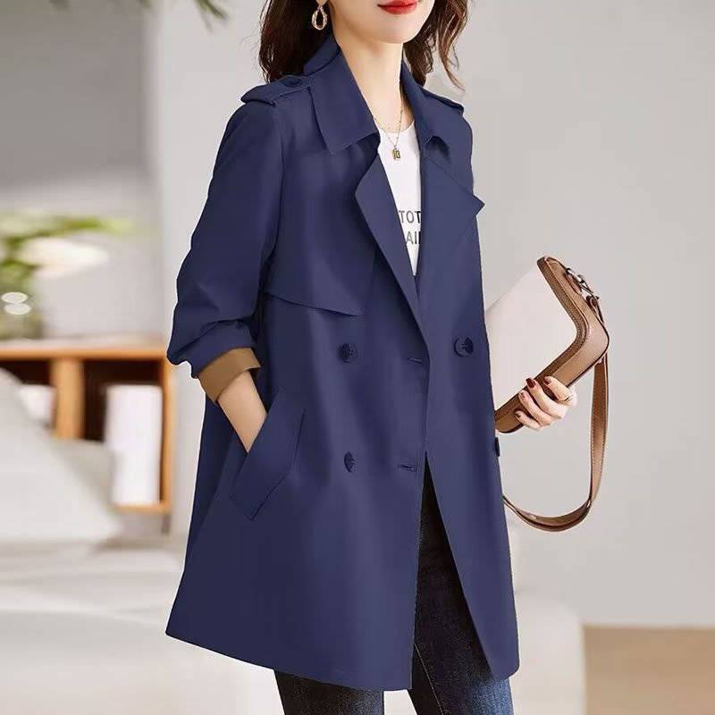 【有里布】高档风衣女中长款2025春秋新款时尚气质收腰显瘦外套潮|undefined