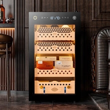 茄龙CL-70C雪茄柜雪松木层架变频智能压缩机柜恒温恒湿雪茄柜