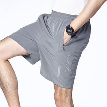 跨境爆款速干裤男士夏季健身五分裤透气弹力不褪色不变形短裤批发