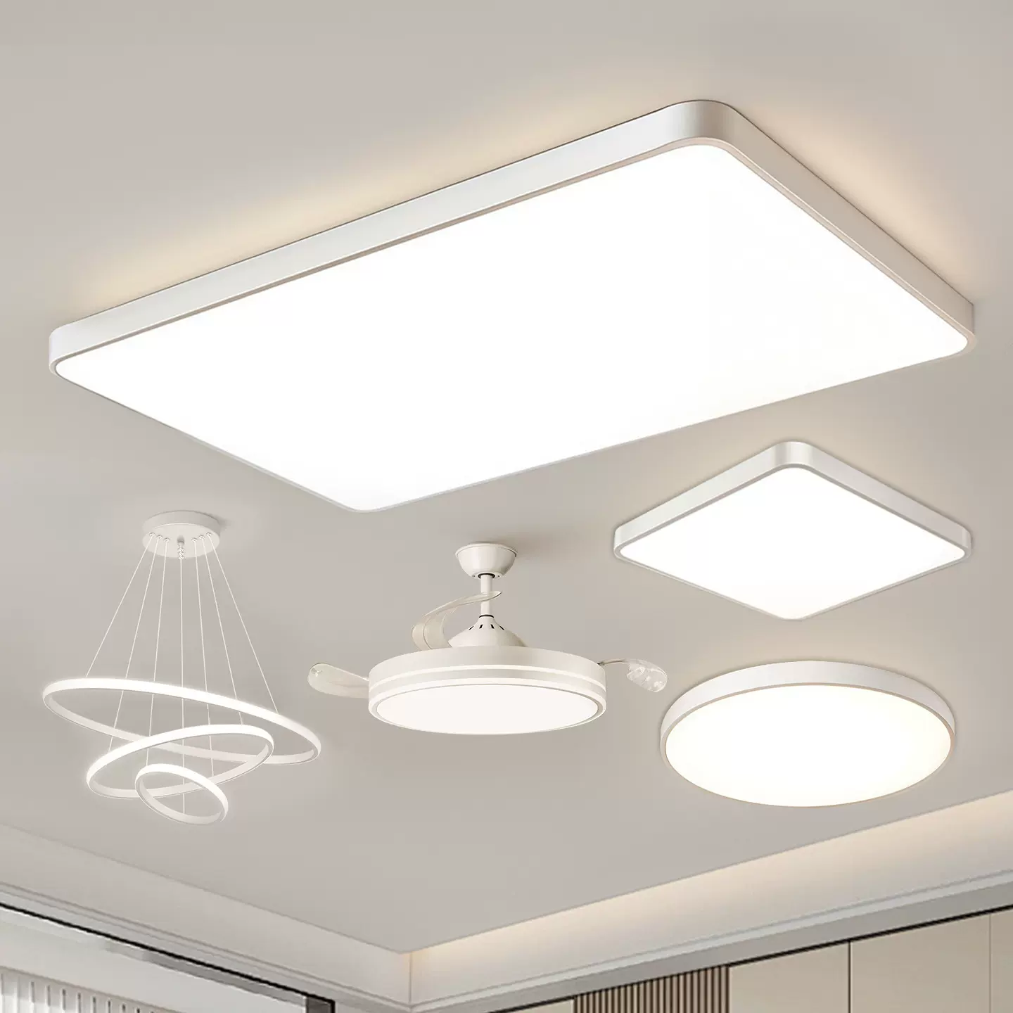 中山灯具一件代发led吸顶灯现代简约客厅卧室餐厅灯全屋套餐组合