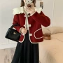 加厚秋冬新款宽松开衫