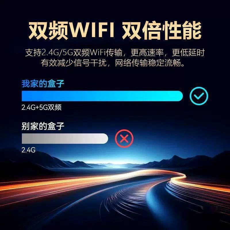 Network set -top box new home high -definition smart voice wireless Bluetooth TV box