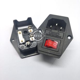 AC-01A power socket 1.5 three-in-one AC socket AC-01 word socket with light 2.0 switch 10A250V