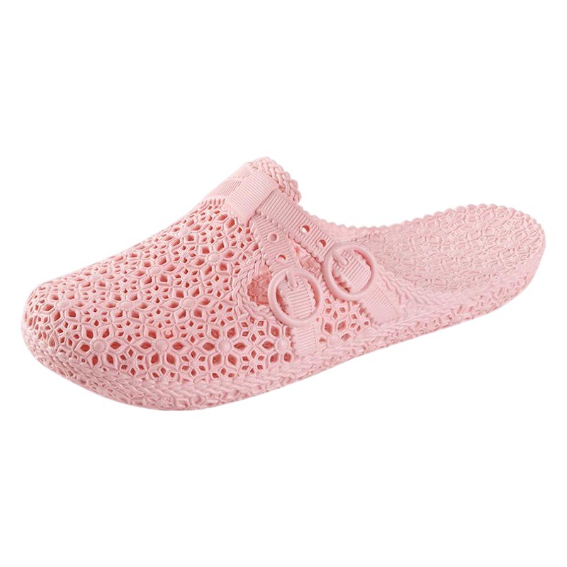 Nuevo verano agujero zapatos de las mujeres al por mayor cerrado dedo del pie zapatillas desgaste al aire libre antideslizante transpirable moda hogar Baño zapatillas de mujer