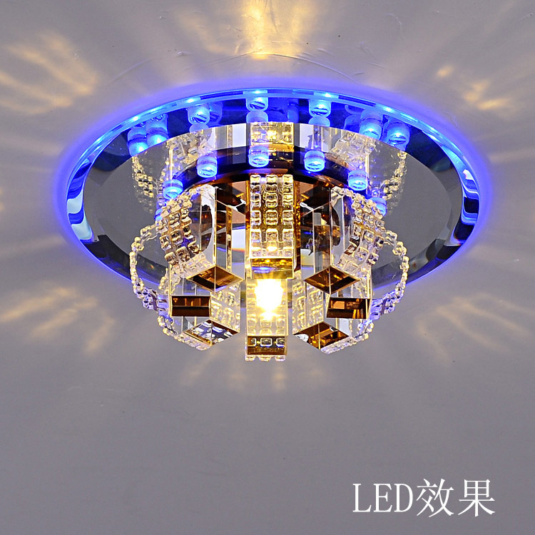 Crystal Aisle Light Spotlight Creative Entry Light Simple Modern Entrance Light Foyer Corridor Downlight Balcony Ceiling Light