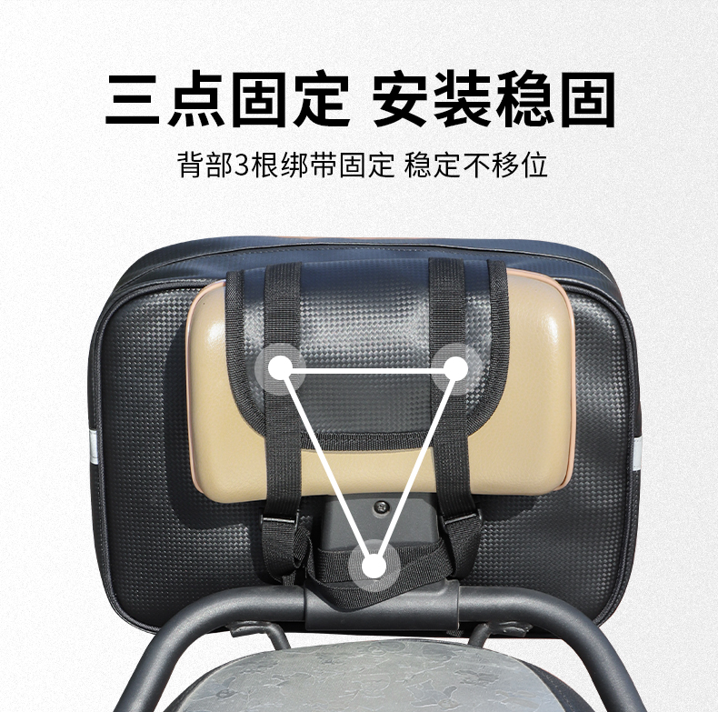 Electric Bicycle Rear Backpack Storage Bag Rear Tail Bag Rear Seat Bag Battery Car Raincoat Charger Storage Hanging Bag