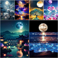 亚马逊跨境外贸新款梦幻风景手工diy满钻钻石贴画钻石画