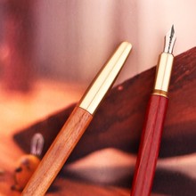 MOONMAN末匠手工红木钢笔紫檀木笔杆黄铜钢笔特细美工尖练字笔M1