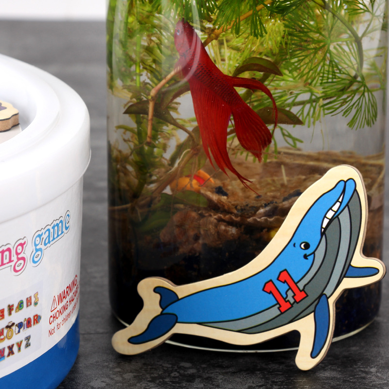 Bebé niños y niñas niños pequeños traje de pesca magnética agua jugando rompecabezas de madera pesca bloques de construcción juguete imán gancho de pescado