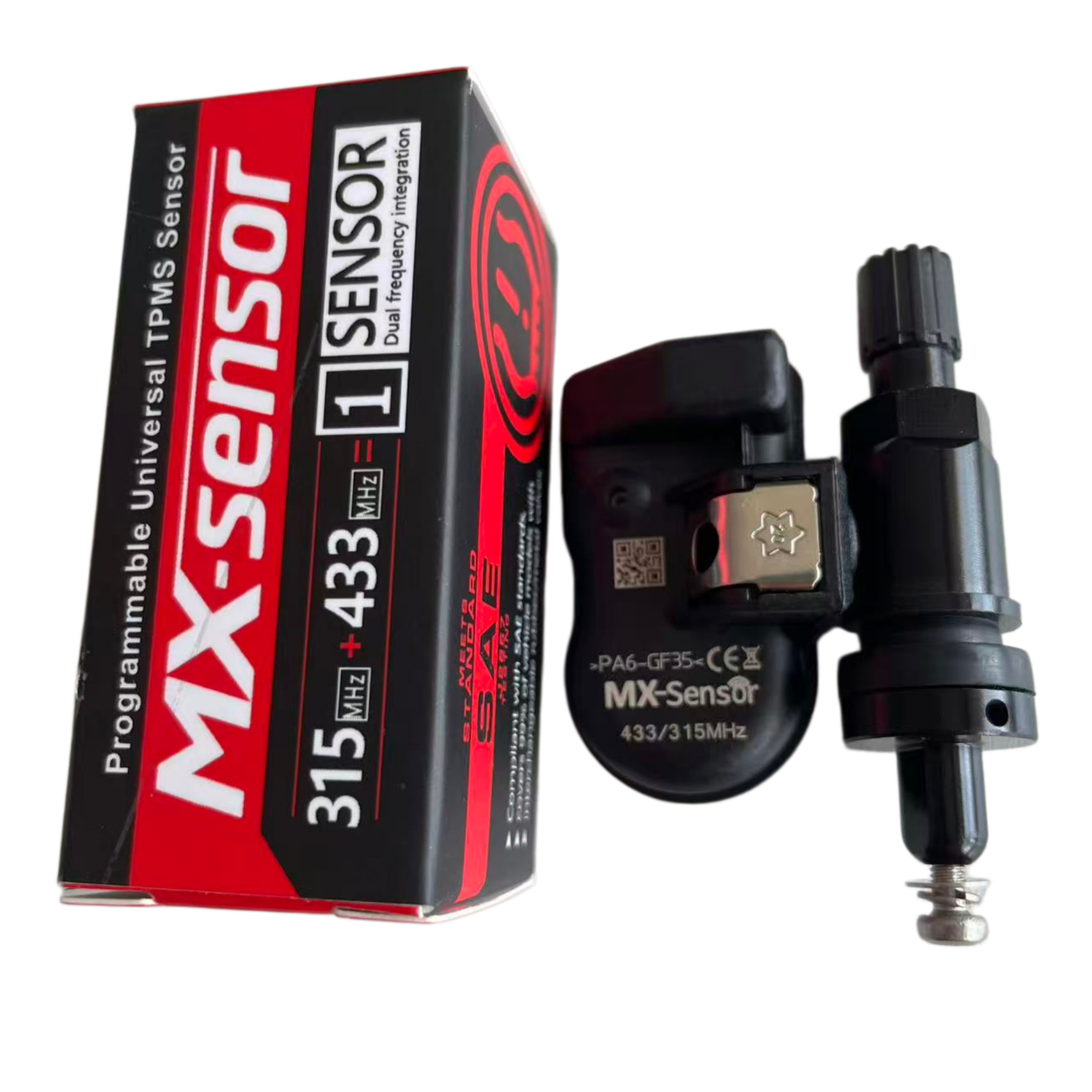 Universal Programmable Tire Pressure Monitoring Sensor 315/433Mhz Dual-Frequency Integrated Device Compatible with Autel Instruments