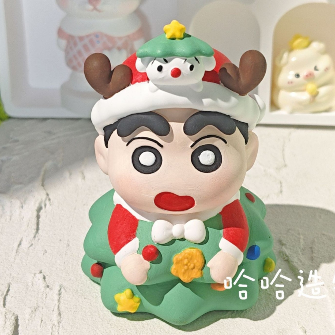 크리스마스 트리 Xiaoxin 흰색 배아에는 색칠이 필요합니다 [9cm]