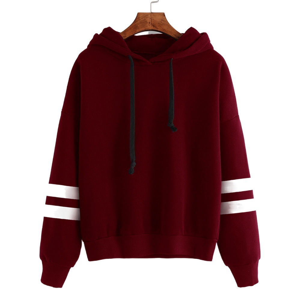 9323 #2021 Otoño e Invierno Nuevo eBay AliExpress deseo con capucha suelta de manga larga suéter mangas dos