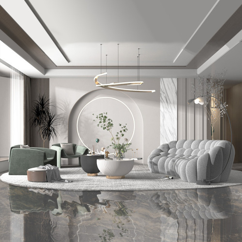 Italian style Rochburg Internet celebrity bubble sofa light luxury personalized creative special-shaped sofa minimalist living room fabric sofa