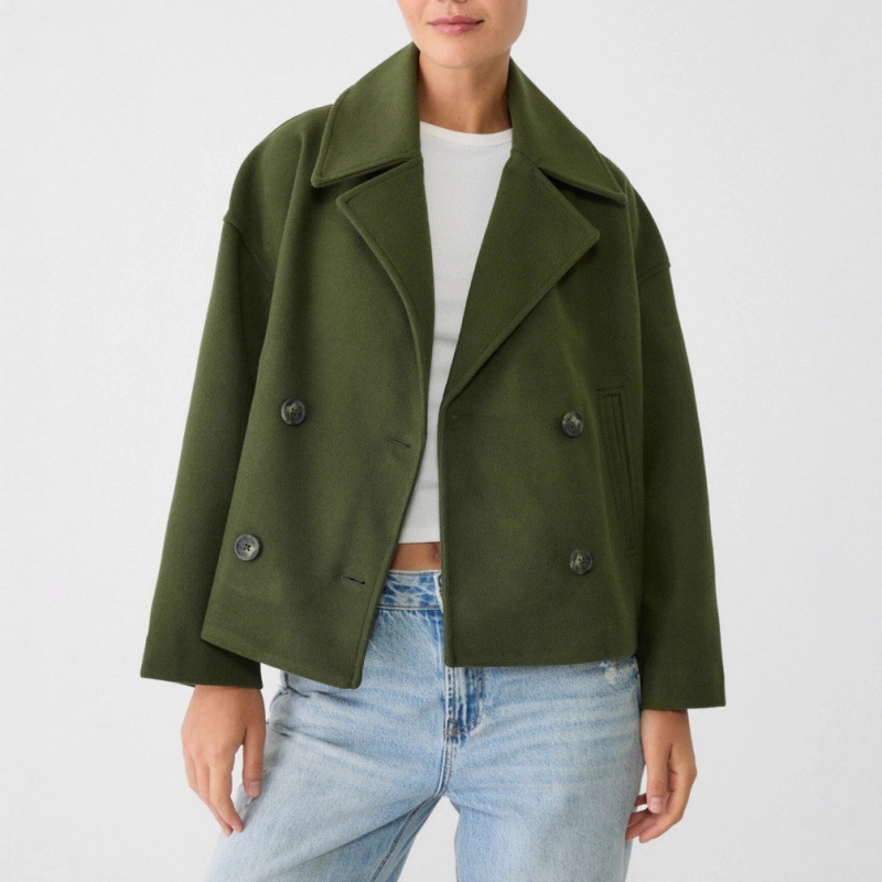 Wool-Blend Double-Breasted Coat – Women’s Oversized Lapel Jacket (Beige/Black/Camel/Navy/Olive/Burgundy, XS-3XL)_voghion.com