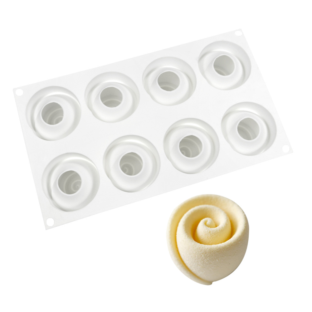 8-Rose Silicone Mousse Mold Image 6