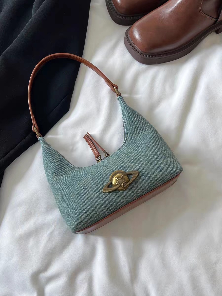 New Hot MA HYYGA Wandering Planet Cowboy Junior Underarm High Sense Shoulder Women's Bag Handbag_voghion.com