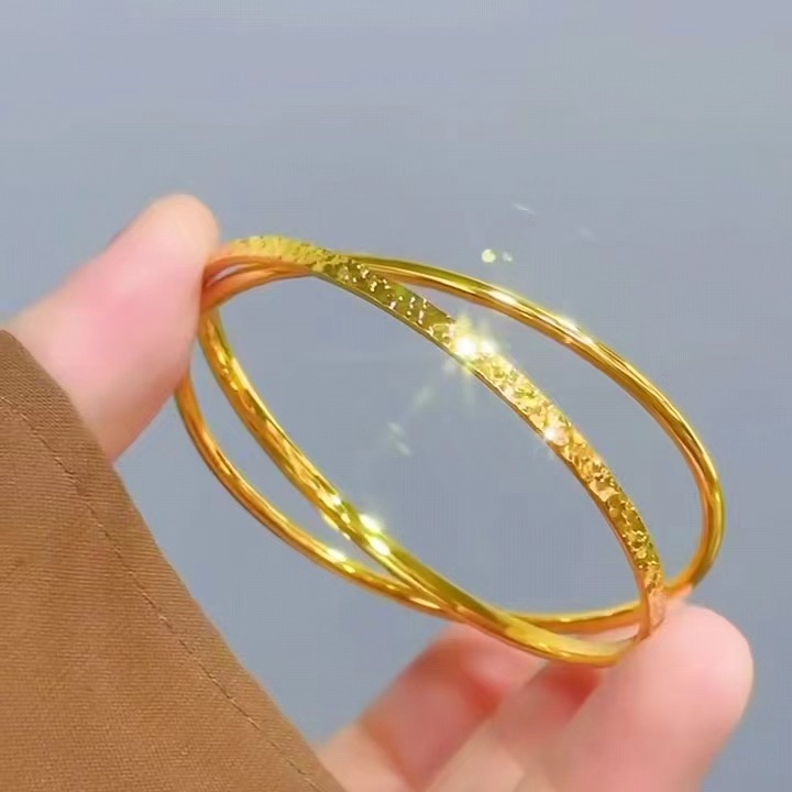 쇄빙빙 더블 링 팔찌