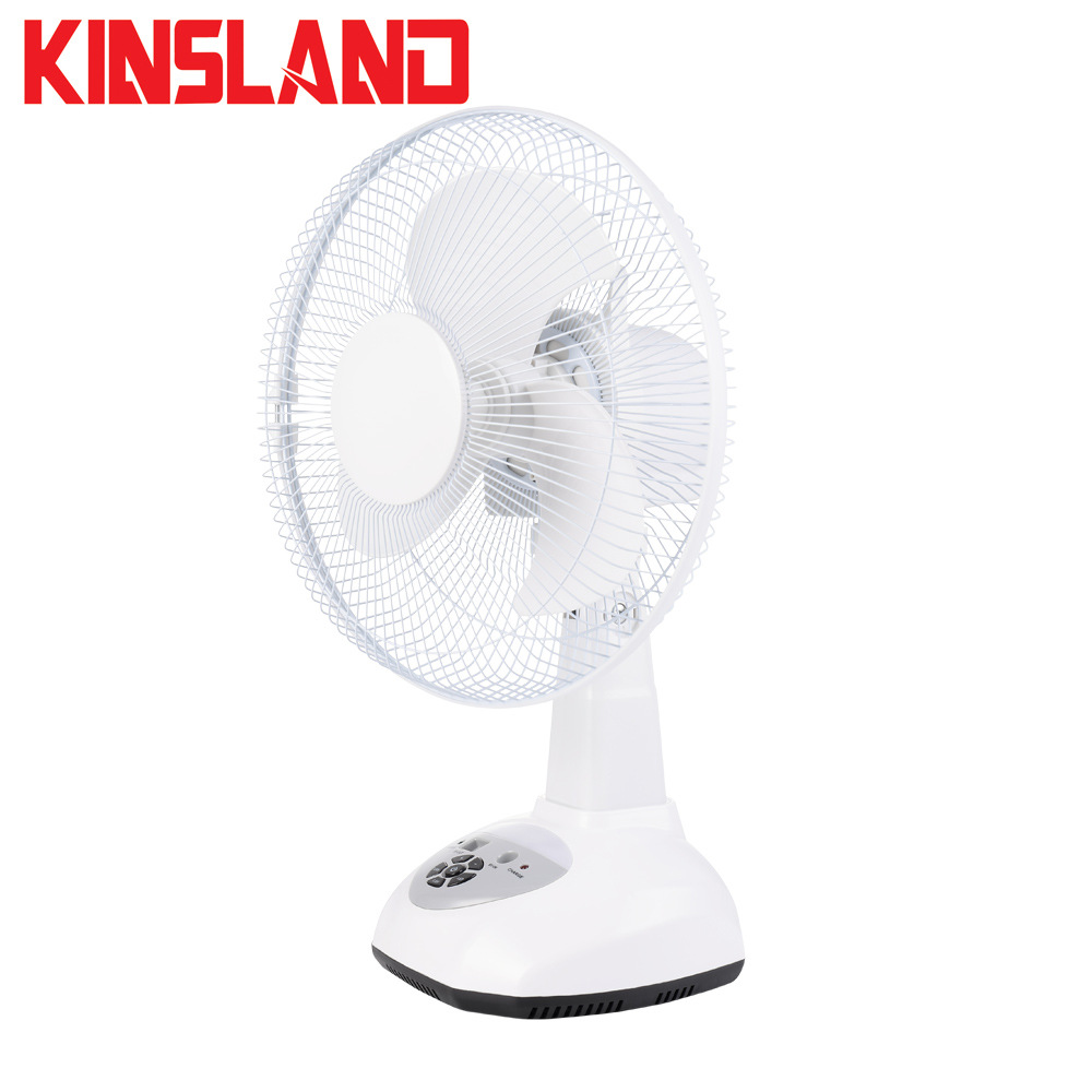 Ventas calientes de Oriente Medio y Sudeste Asiático 12 pulgadas de tres hojas 6V ventilador de carga multifuncional con una sola unidad de carga solar