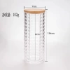 Diamond pattern heightened U-shaped cup—flat lid
